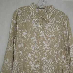 Liz Claiborne Shirt Top Size L Petite Long Sleeve